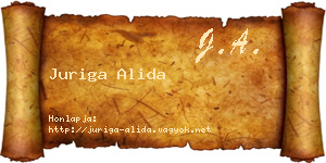Juriga Alida névjegykártya